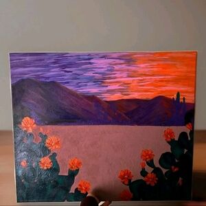 Desert Impression Sunset Canvas